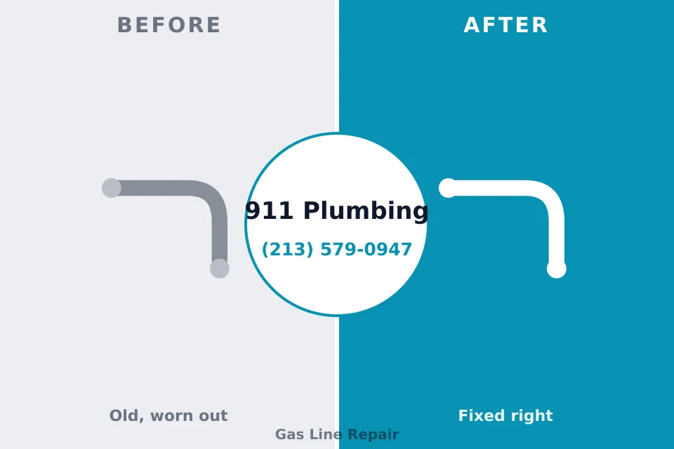 Before and after: plumbing repair New Hempstead, NY